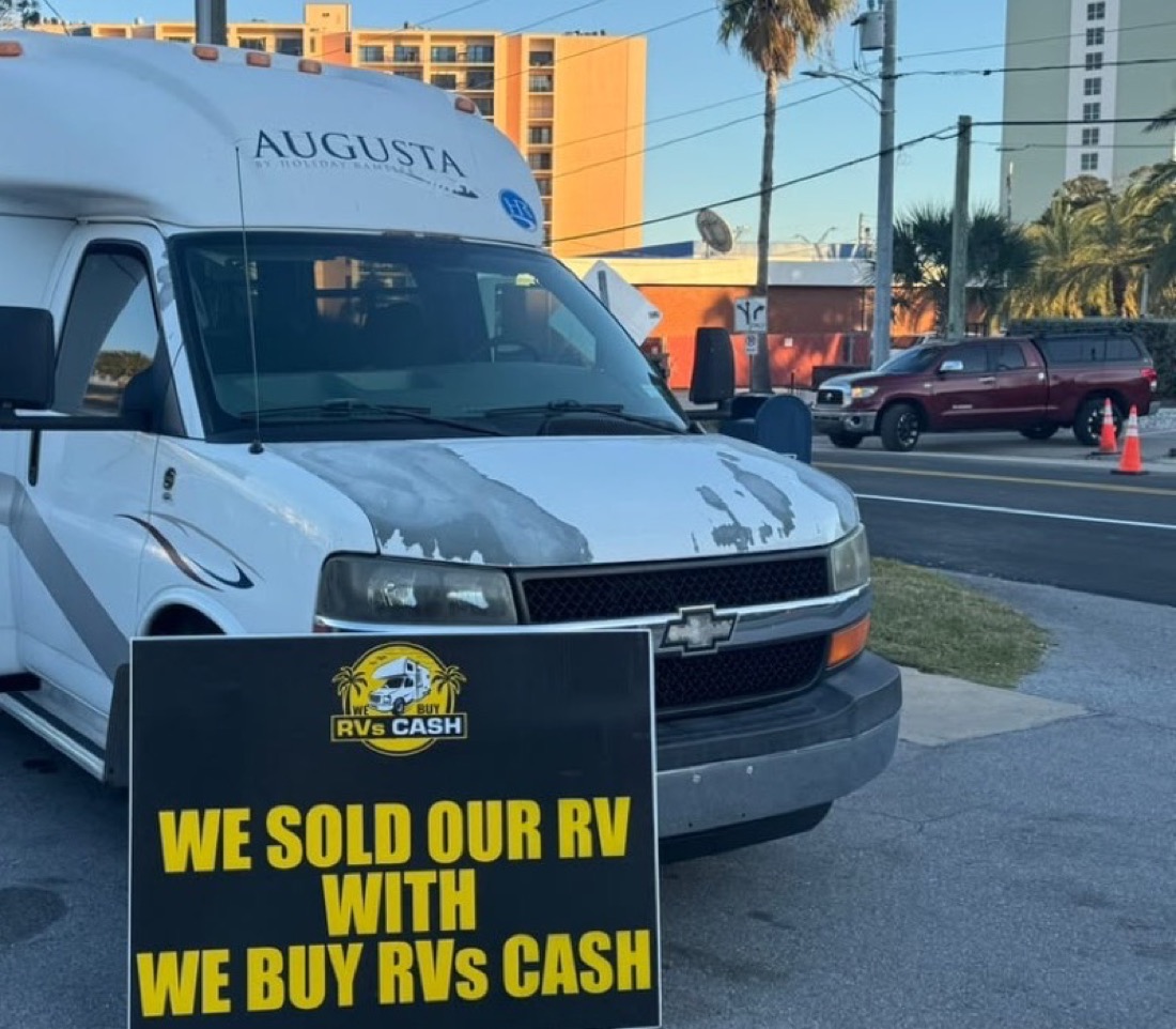 RV collected for cash in Tampa, Florida